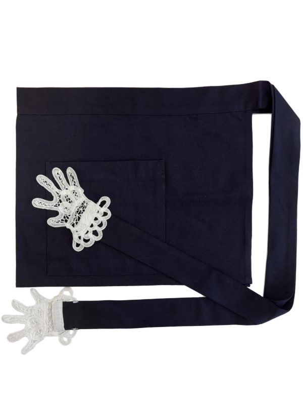 browns Gohar World Mini Lace Hands Apron | Browns Table Linen