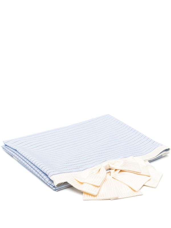 browns Gohar World Striped Tablecloth | Browns Table Linen