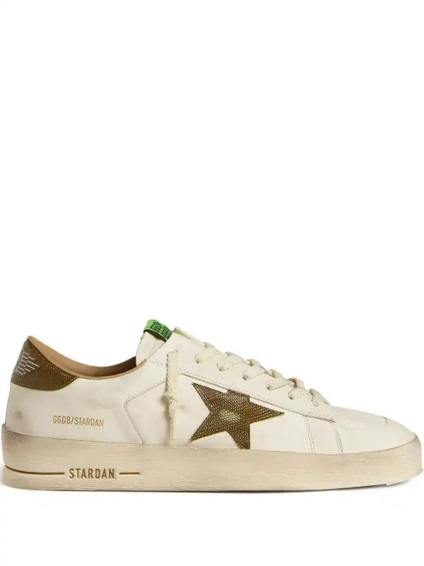 browns Golden Goose Stardan star-patch leather sneakers | Browns Low-Tops