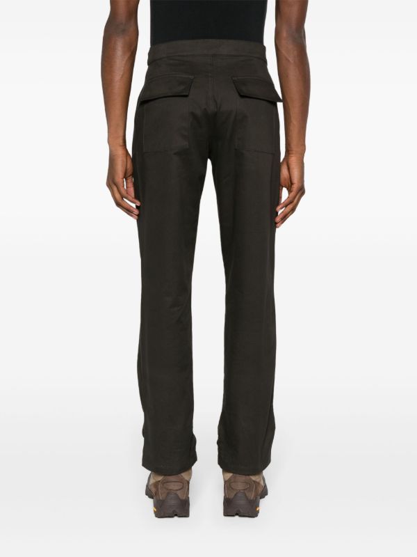 Browns GR10K Brown Low Noise Cotton Trousers | Browns Regular-Fit & Straight Leg Pants