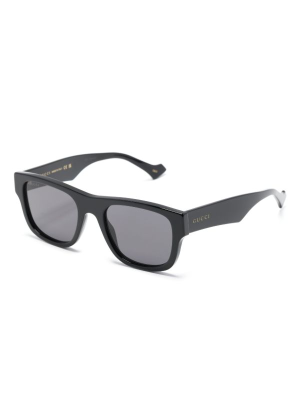 Browns Gucci Eyewear Black Square-Frame Acetate Sunglasses | Browns Sunglasses