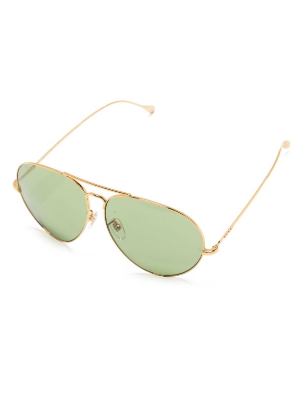 Browns Gucci Eyewear Gold-tone Pilot-frame Sunglasses | Browns Sunglasses