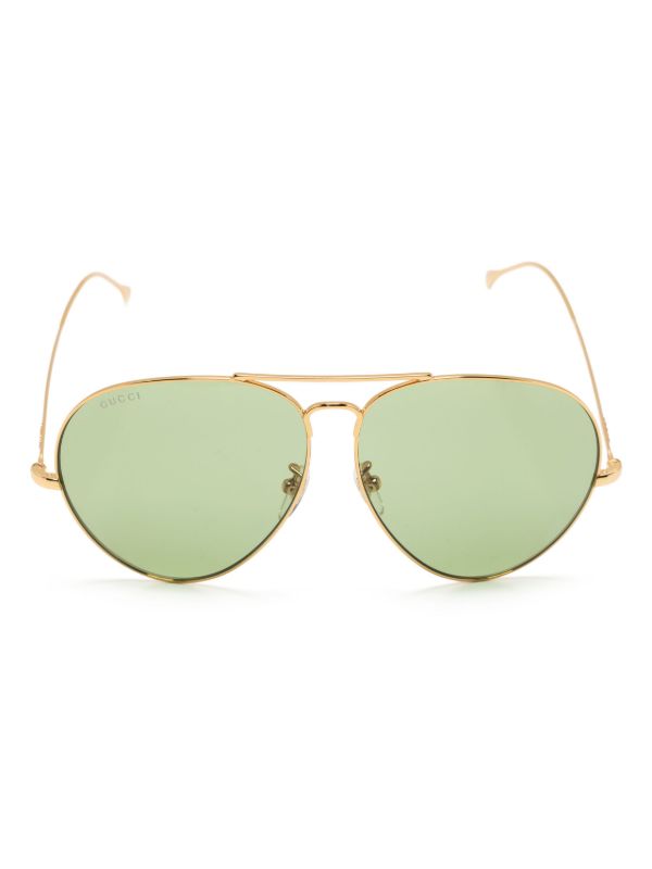 browns Gucci Eyewear gold-tone pilot-frame sunglasses | Browns Sunglasses