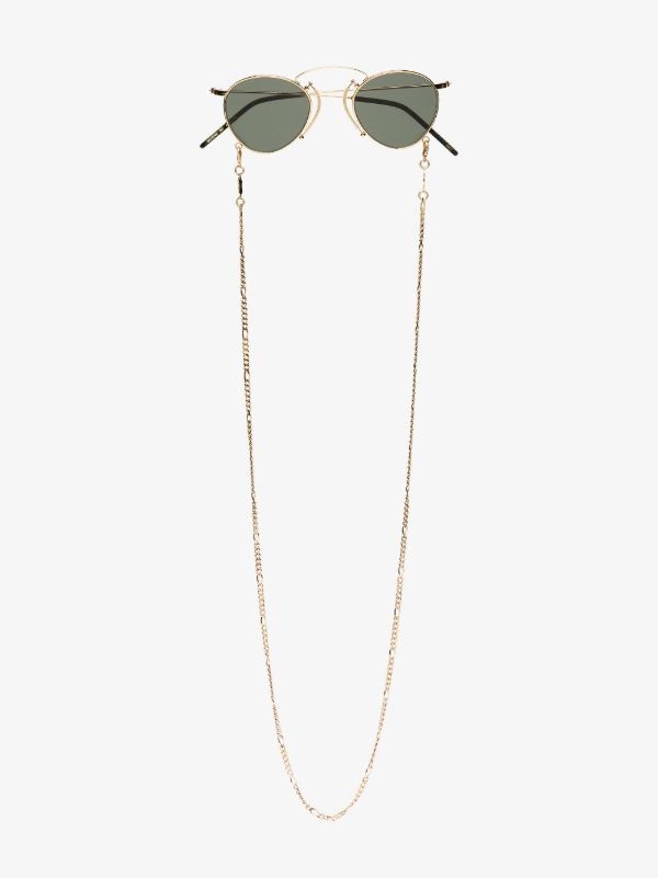 browns Gucci Eyewear Gold tone Round frame sunglasses | Browns Sunglasses