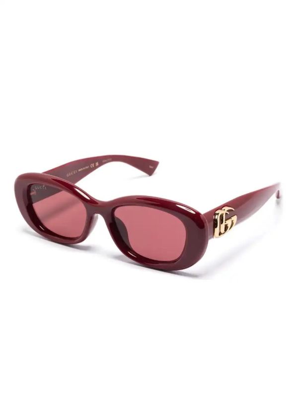Browns Gucci Eyewear Oval-frame Sunglasses | Browns Sunglasses