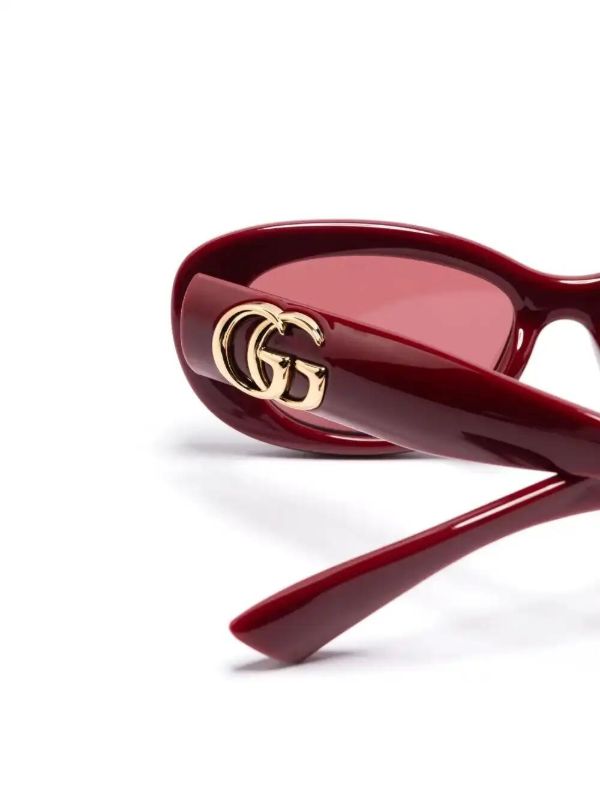 Browns Gucci Eyewear Oval-frame Sunglasses | Browns Sunglasses
