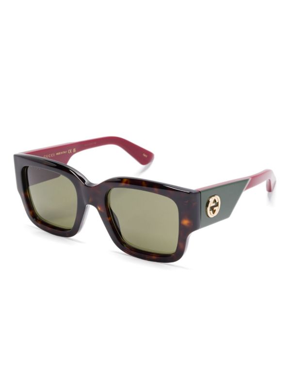 Browns Gucci Eyewear Square-frame Sunglasses | Browns Sunglasses