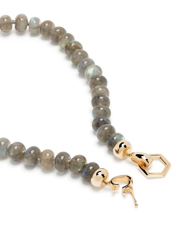Browns Harwell Godfrey 18K Yellow Gold Foundation Labradorite Beaded Necklace | Browns Fine Necklaces