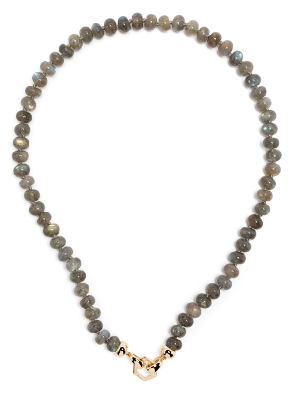 browns Harwell Godfrey 18K Yellow Gold Foundation Labradorite Beaded Necklace | Browns Fine Necklaces