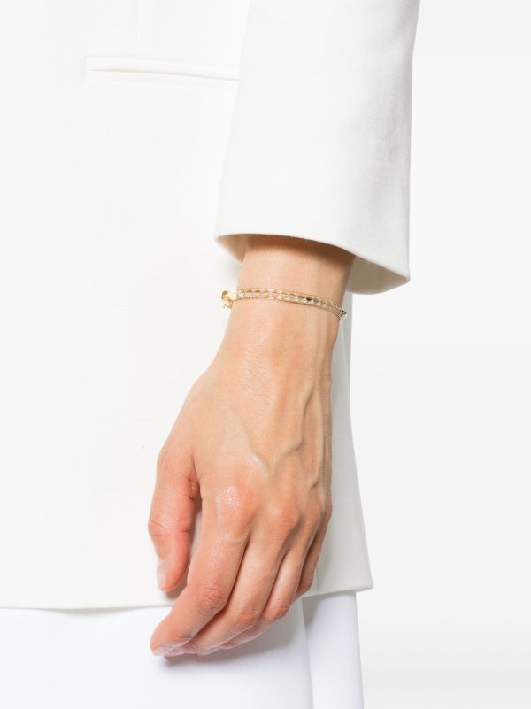 Browns Harwell Godfrey 18K Yellow Gold Knife Edge Diamond Bracelet | Browns Fine Bracelets