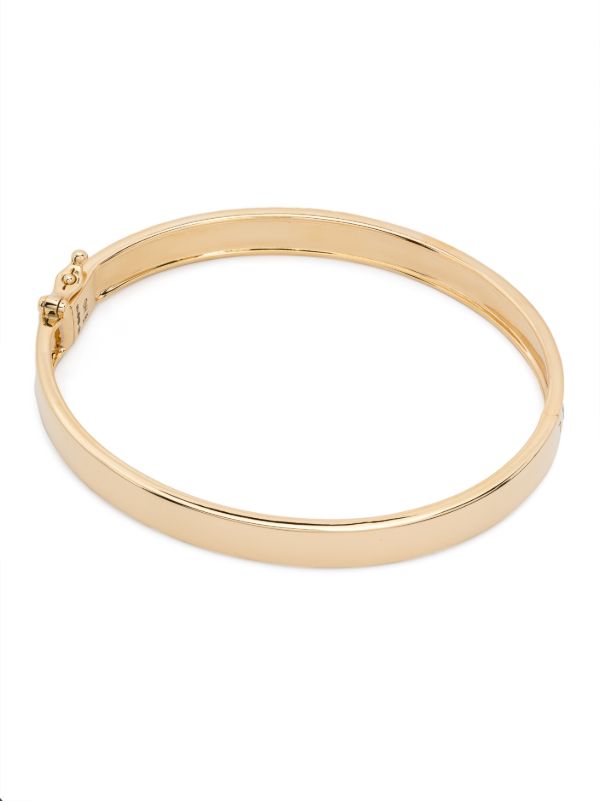 Browns Harwell Godfrey 18K Yellow Gold Stardust Diamond Bangle Bracelet | Browns Fine Bracelets