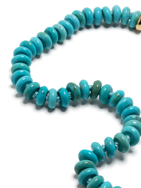 Browns Harwell Godfrey Blue Bead Detail Necklace | Browns Fine Necklaces