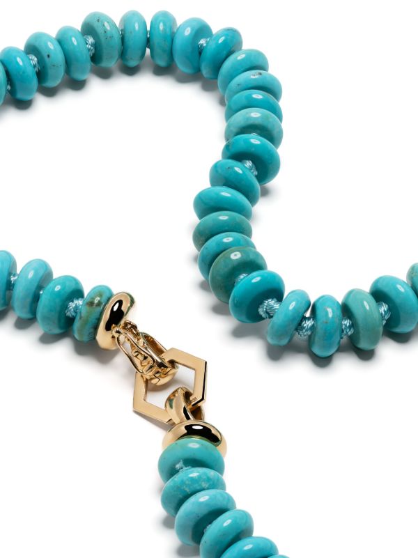 Browns Harwell Godfrey Blue Bead Detail Necklace | Browns Fine Necklaces