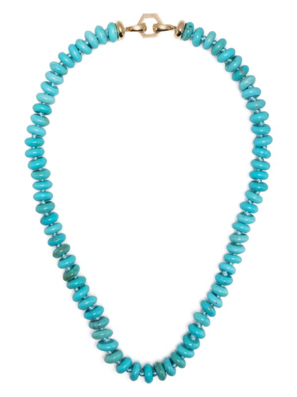 browns Harwell Godfrey Blue Bead Detail Necklace | Browns Fine Necklaces