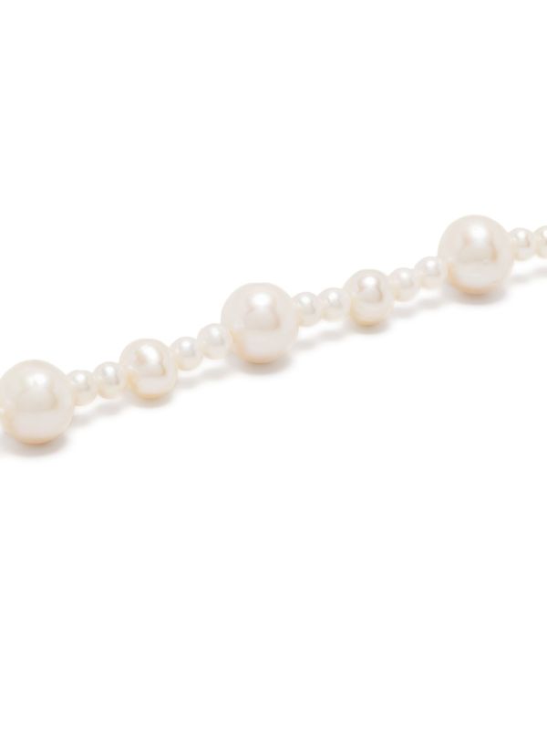 Browns Hatton Labs Sterling Silver XL Pebbles Pearl Bracelet | Browns Bracelets