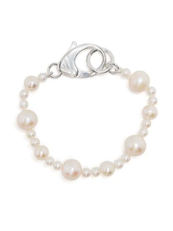browns Hatton Labs sterling silver XL Pebbles pearl bracelet | Browns Bracelets