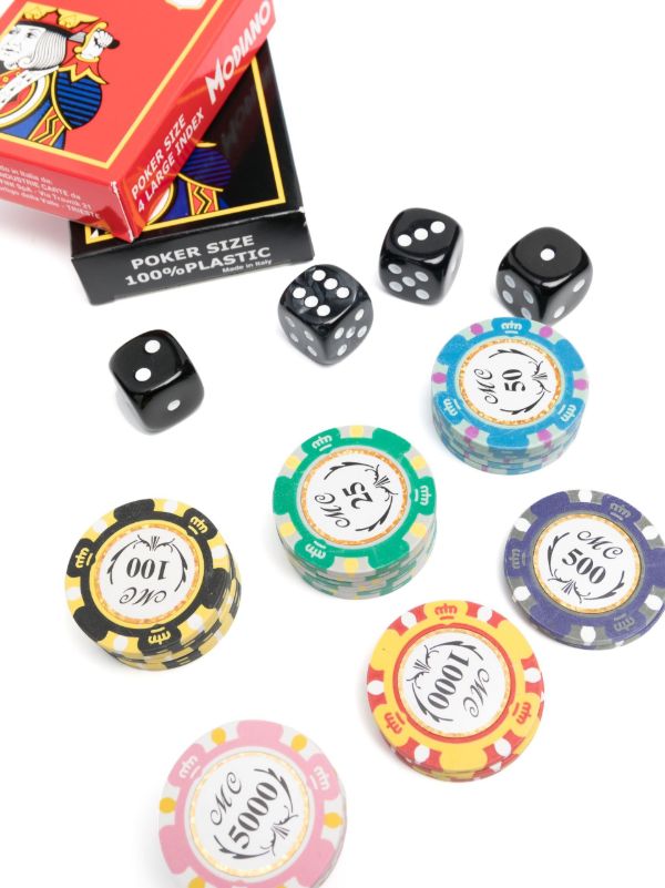 Browns Hector Saxe Black Leather Poker 440 Set | Browns Collectibles