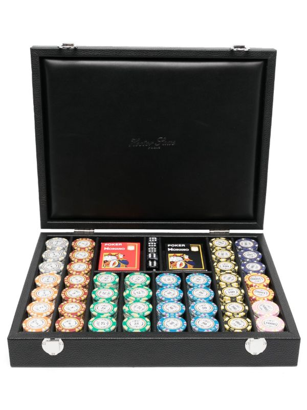 browns Hector Saxe Black Leather Poker 440 Set | Browns Collectibles