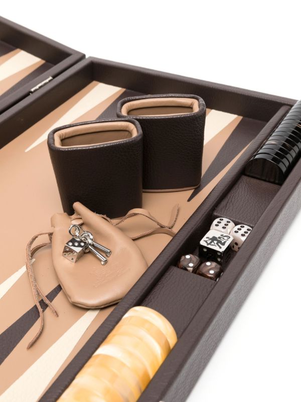 Browns Hector Saxe Brown Baptiste Large Backgammon Set | Browns Table Games
