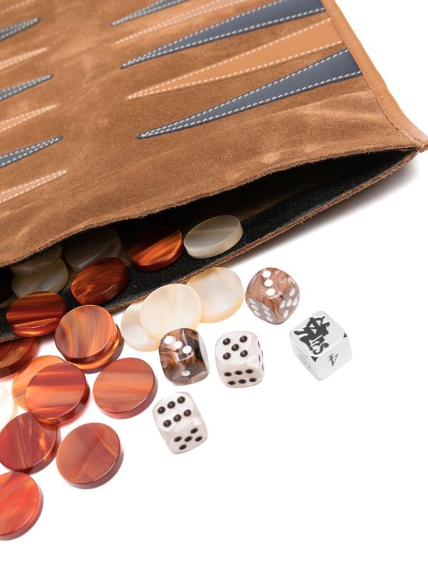Browns Hector Saxe Brown Victor Travel Backgammon Set | Browns Table Games