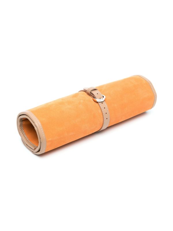 Browns Hector Saxe Orange Victor Travel Backgammon Set | Browns Table Games