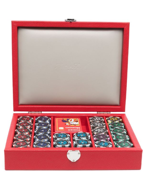 browns Hector Saxe Red Poker Set | Browns Table Games