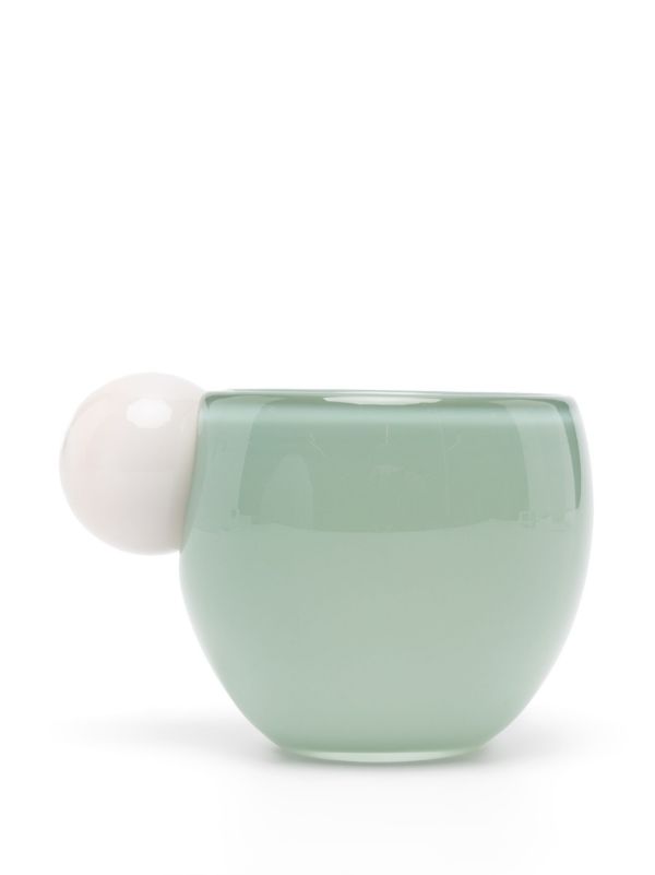 Browns Helle Mardahl Green Bon Bon Glass Coffee Cup | Browns Cups & Tea Sets
