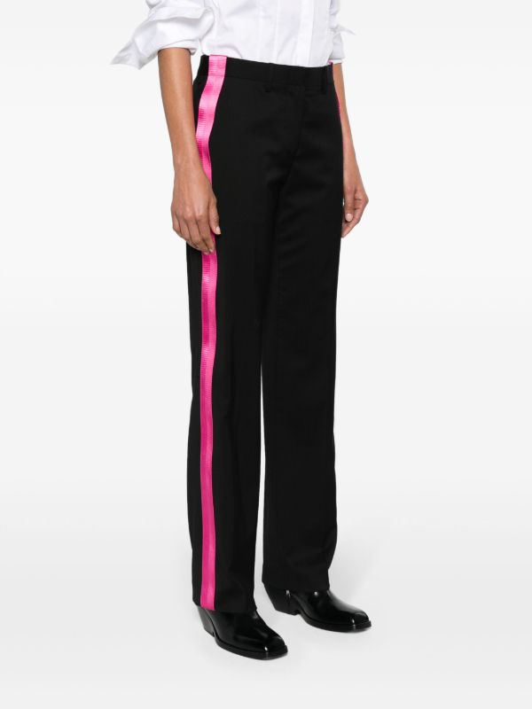 Browns Helmut Lang Black Seatbelt Tailored Trousers | Browns Tailored Pants
