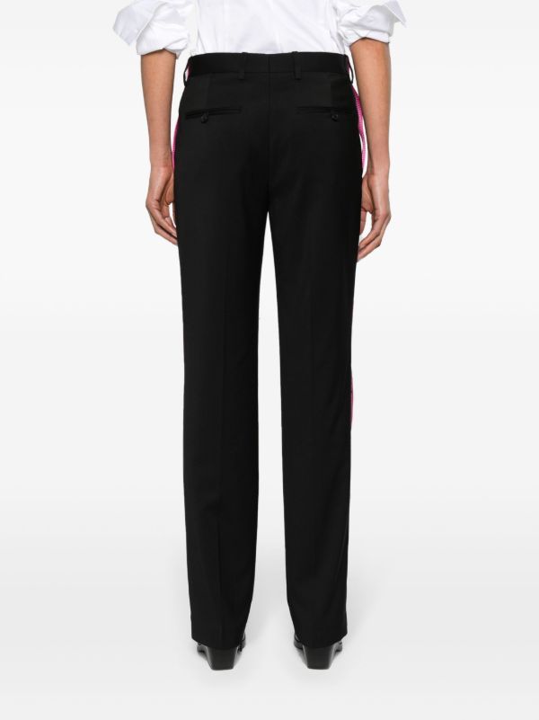 Browns Helmut Lang Black Seatbelt Tailored Trousers | Browns Tailored Pants