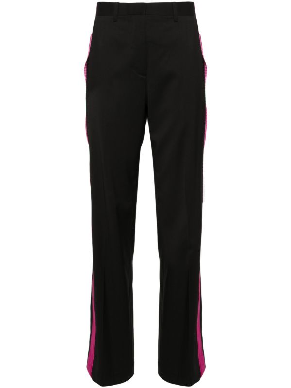browns Helmut Lang Black Seatbelt Tailored Trousers | Browns Tailored Pants
