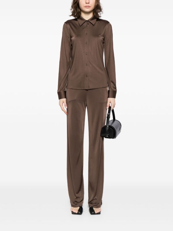 Browns Helmut Lang Jersey Trousers | Browns Straight-Leg Pants