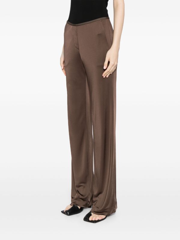 Browns Helmut Lang Jersey Trousers | Browns Straight-Leg Pants