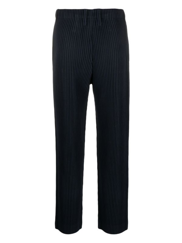 Browns Homme Plissé Issey Miyake Blue Monthly Colors September Plissé Trousers | Browns Regular-Fit & Straight Leg Pants
