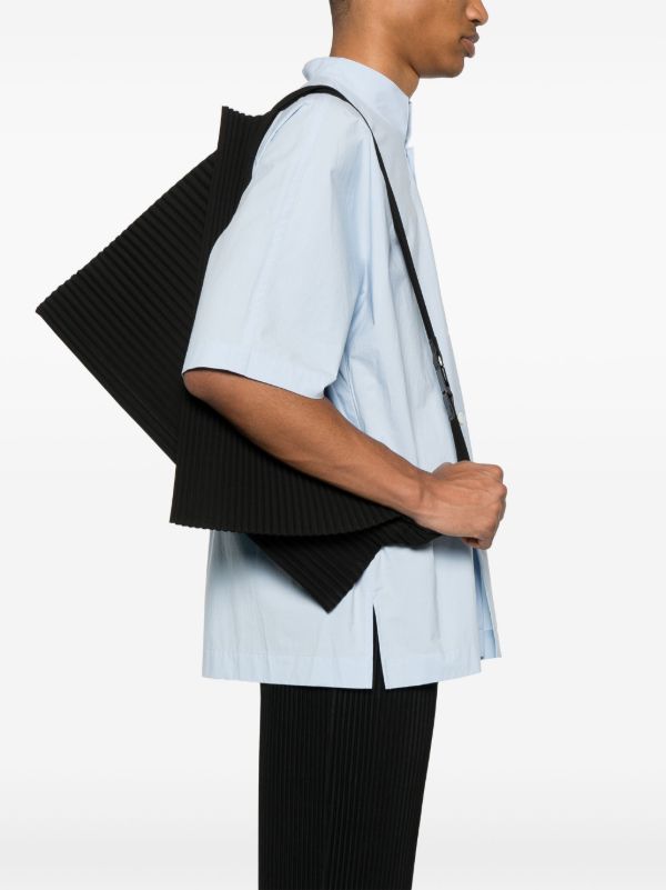 Browns Homme Plissé Issey Miyake Overlap Shoulder Bag | Browns Shoulder Bags