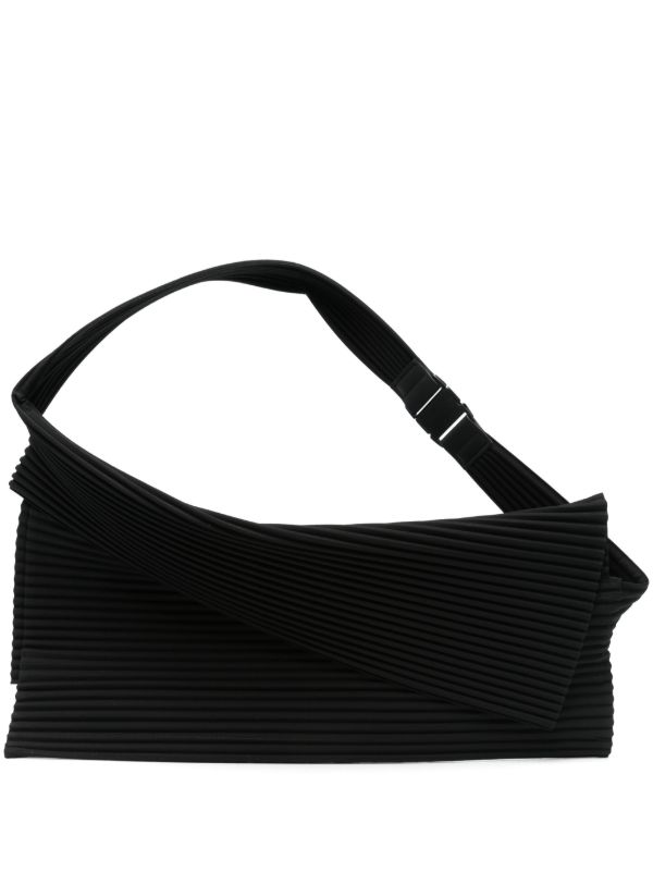 browns Homme Plissé Issey Miyake Overlap shoulder bag | Browns Shoulder Bags