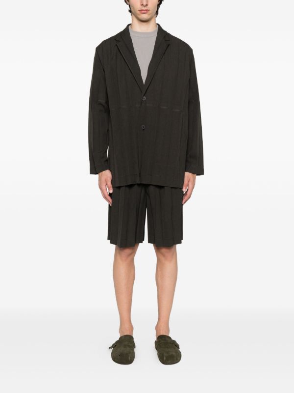 Browns Homme Plissé Issey Miyake Pleated Shorts | Browns Bermuda Shorts