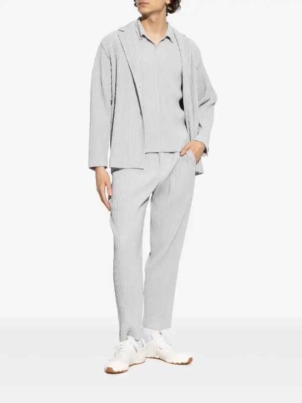 Browns Homme Plissé Issey Miyake Pleated Straight-leg Trousers | Browns Regular-Fit & Straight Leg Pants
