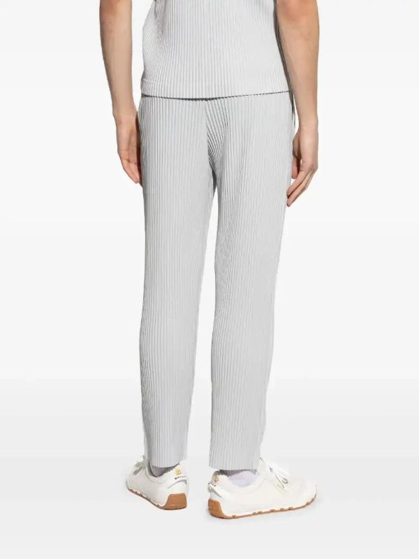 Browns Homme Plissé Issey Miyake Pleated Straight-leg Trousers | Browns Regular-Fit & Straight Leg Pants