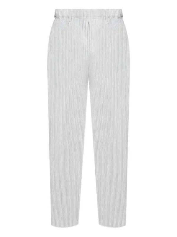 browns Homme Plissé Issey Miyake pleated straight-leg trousers | Browns Regular-Fit & Straight Leg Pants