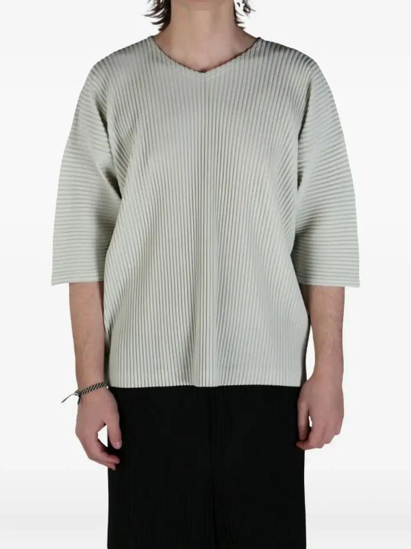 Browns Homme Plissé Issey Miyake Pleated T-shirt | Browns T-Shirts