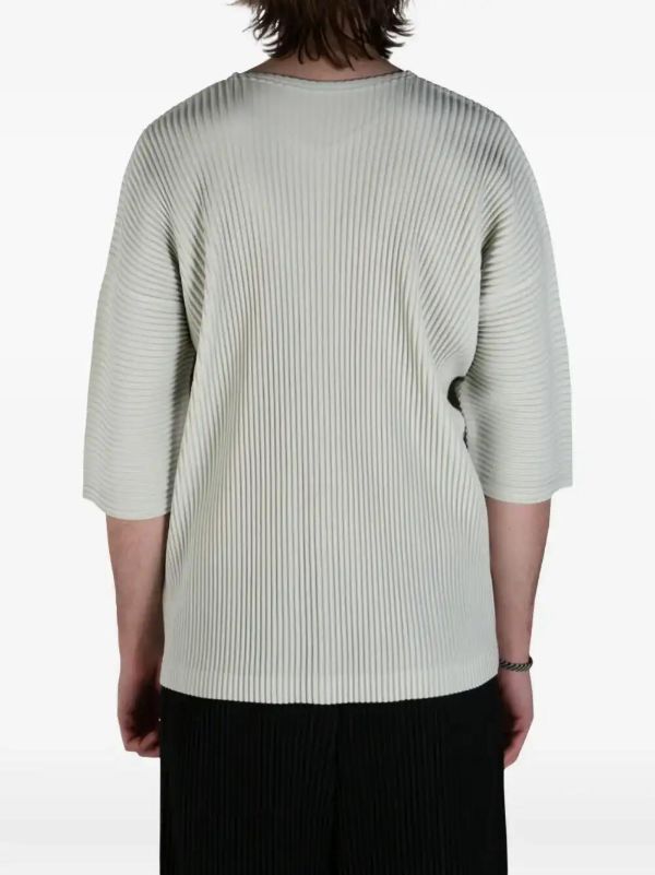 Browns Homme Plissé Issey Miyake Pleated T-shirt | Browns T-Shirts