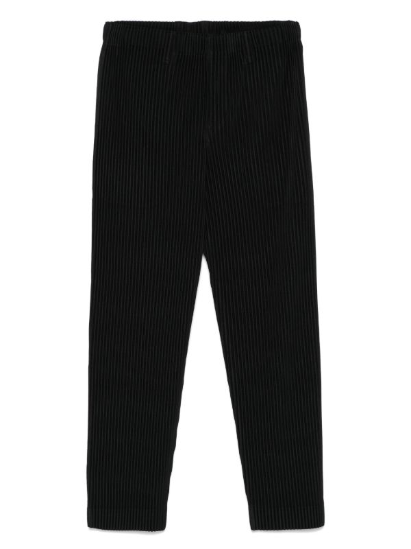 browns Homme Plissé Issey Miyake plissé trousers | Browns Regular-Fit & Straight Leg Pants