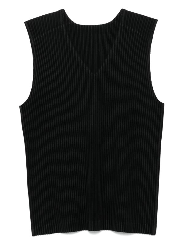 Browns Homme Plissé Issey Miyake Plissé Vest | Browns Vests & Tank Tops