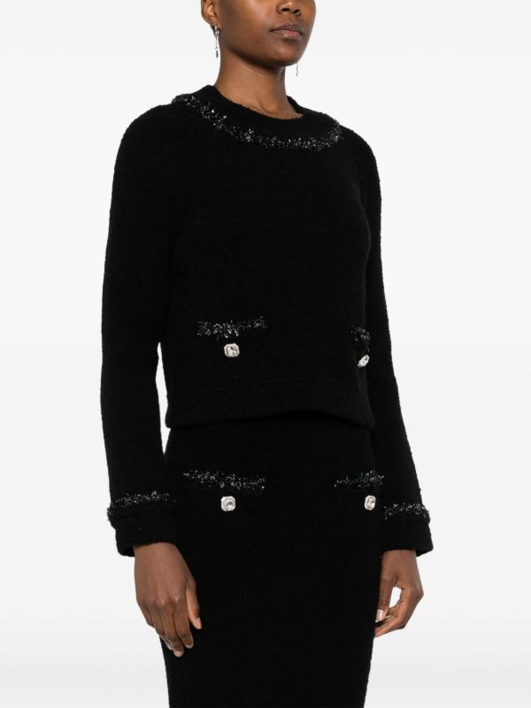 Browns Huishan Zhang Lurex Trimming Jumper | Browns Knitted Sweaters