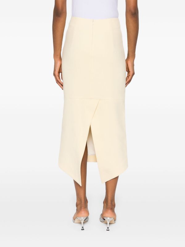 Browns Huishan Zhang Yellow Thalia Crystal-Embellished Skirt | Browns High-Waisted Skirts