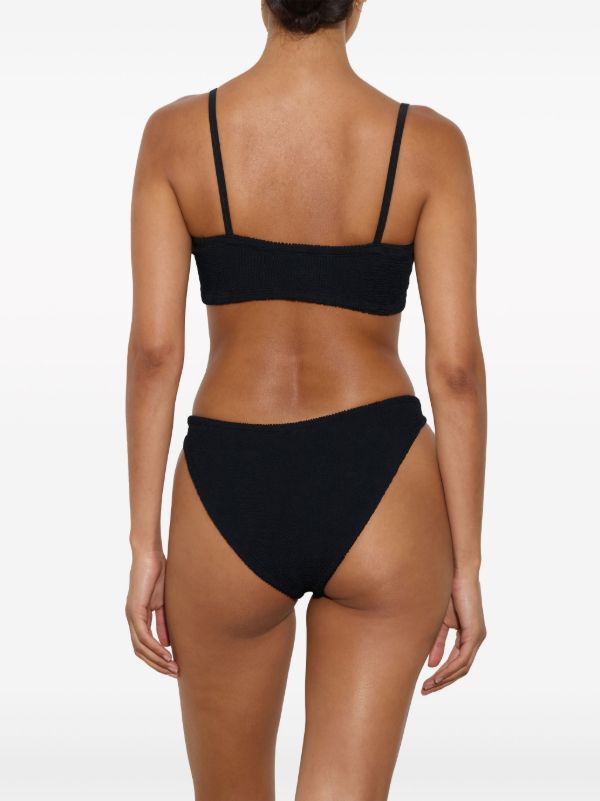 Browns Hunza G Black Gigi Crinkled Bikini | Browns Bikinis