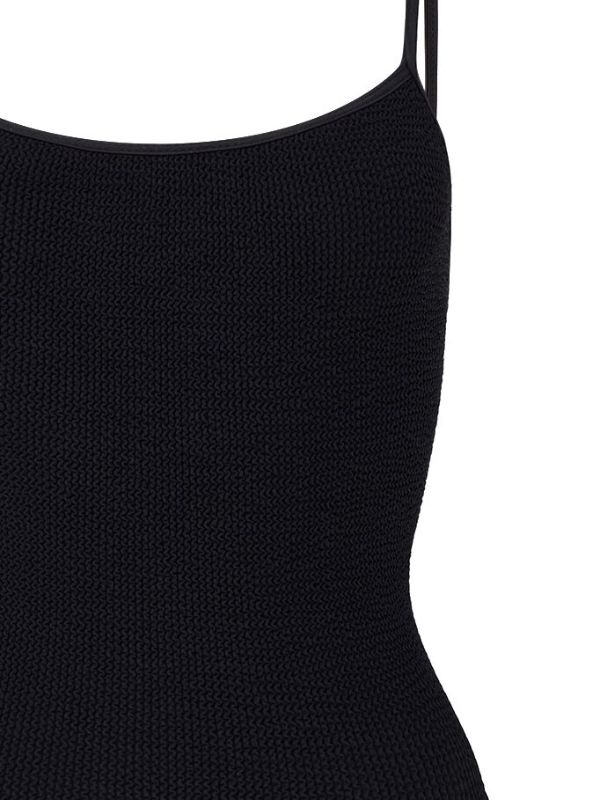 Browns Hunza G Black Pamela Crinkle Swimsuit | Browns One-Pieces
