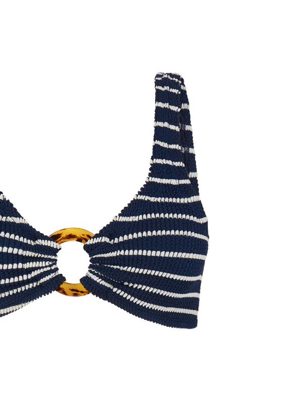 Browns Hunza G Blue Nadine Crinkle Bikini | Browns Bikinis