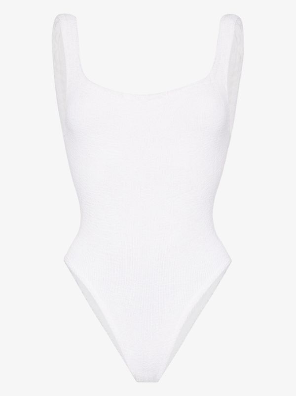 browns Hunza G classic square neck crinkle swimsuit | Browns One-Pieces