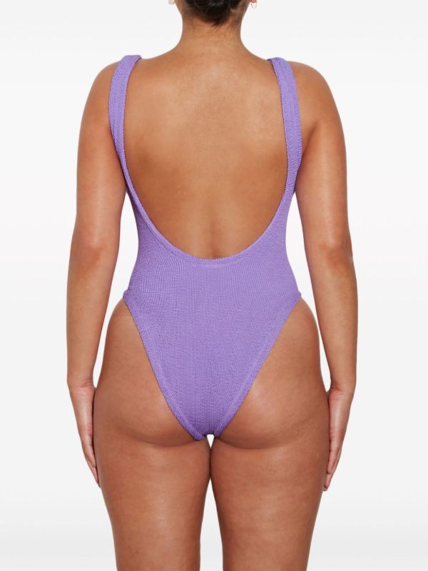 Browns Hunza G Purple Crinkle Swimsuit | Browns One-Pieces